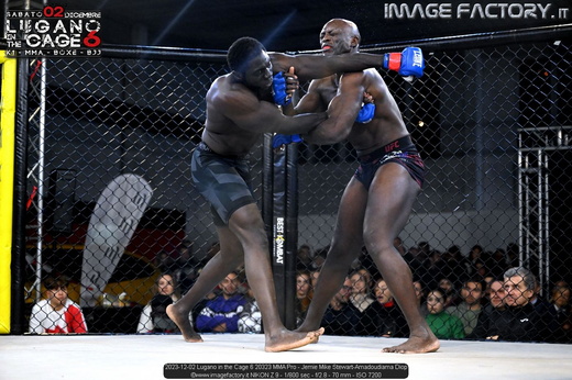 2023-12-02 Lugano in the Cage 6 20323 MMA Pro - Jemie Mike Stewart-Amadoudiama Diop